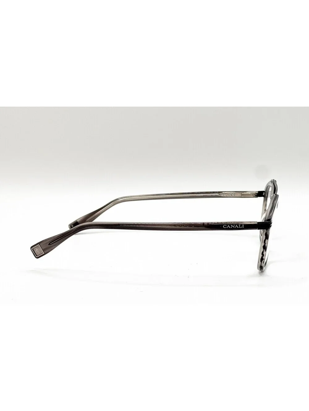 Canali CO316 C02 Grey Stripe Rectangle Authentic Eyeglass Frames 52-18